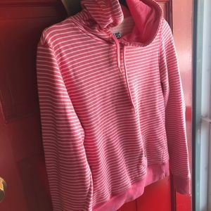 NWOT Zara striped pink Hoodie S